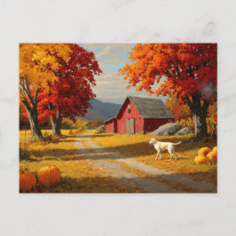 Cartão Postal Fall Nature Scene Autumn Fall Leaves Landscape