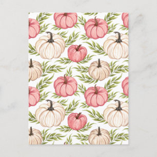 Cartão Postal Fall Pumpkin Spice Halloween Ação de Graças