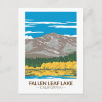 Cartão postal Fallen Leaf Lake California Vintage