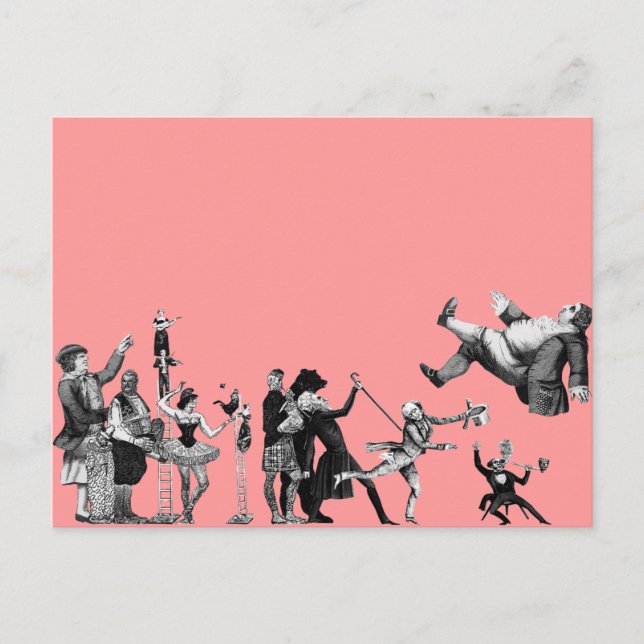 Cartão Postal Falling Circus (Frente)