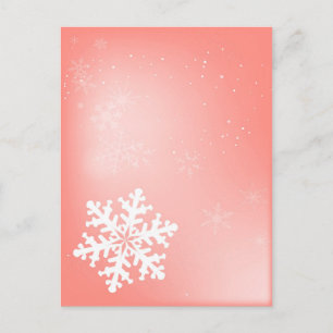 Cartão Postal Falling Snowflake
