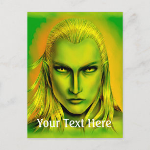 Cartão Postal Falln Male Forest Elf