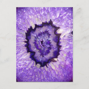 Cartão Postal Falln Purple Agate Geode