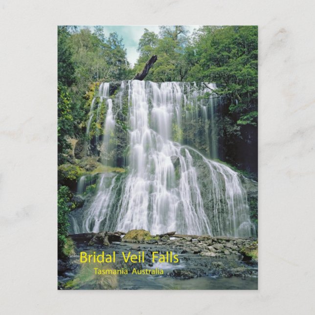 Cartão Postal Falls Bridal, Tasmânia, Austrália (Frente)
