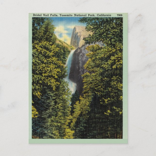 Cartão Postal Falls, Parque Nacional de Yosemite, Califórnia (Frente)