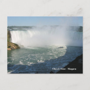 Cartão Postal Falls View : Niagara EUA Canadá