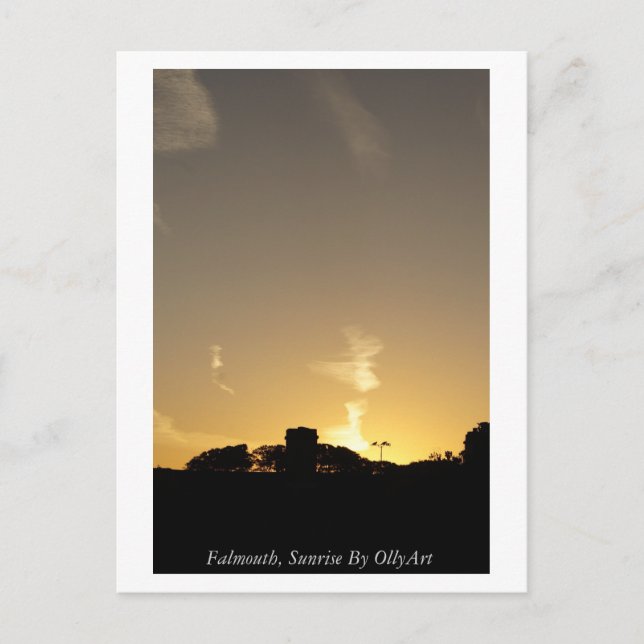 Cartão Postal Falmouth, Sunrise Por OllyArt Fotografia (Frente)