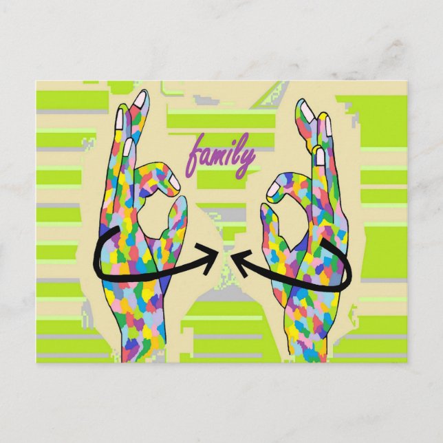 CARTÃO POSTAL FAMÍLIA ASL (Frente)