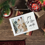 Cartão Postal Família De Fotos De Natal E Alegria À Família<br><div class="desc">Família De Fotos De Natal E Alegria À Família</div>