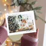 Cartão Postal Família de Fotos do Natal Moderno | Feliz Natal<br><div class="desc">Família de Fotos do Natal Moderno | Feliz Natal</div>