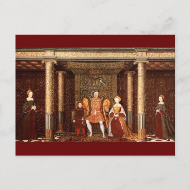 Cartão Postal Família de Henrique VIII (Frente)