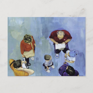 Cartão Postal familia de turistas 2