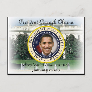 Cartão Postal FAMÍLIA DO PRESIDENTE OBAMA 2013 Inauguração