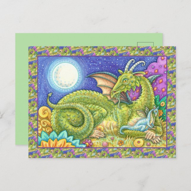 CARTÃO POSTAL FAMÍLIA DRAGON DA PRÓXIMA GERAÇÃO, FANTASIA QUÍMIC (Frente/Verso)