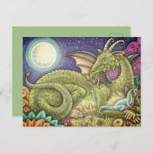 CARTÃO POSTAL FAMÍLIA DRAGON DA PRÓXIMA GERAÇÃO, FANTASIA QUÍMIC