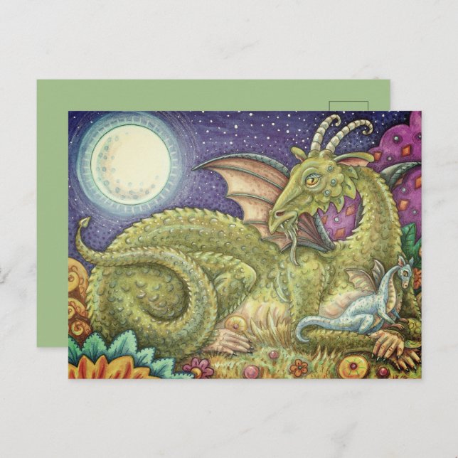 CARTÃO POSTAL FAMÍLIA DRAGON DA PRÓXIMA GERAÇÃO, FANTASIA QUÍMIC (Frente/Verso)