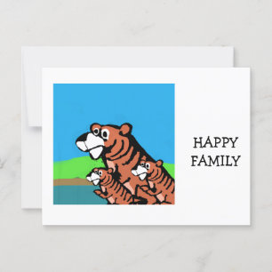 Cartão Postal Família Feliz