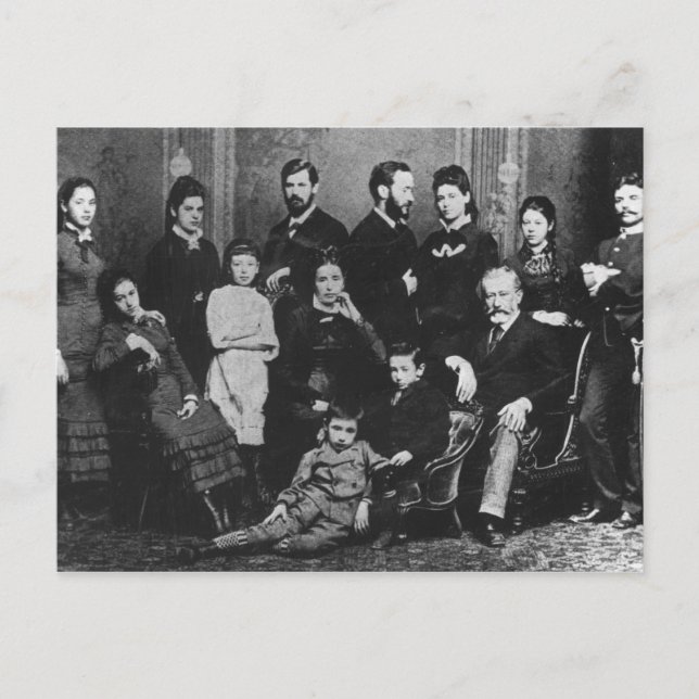 Cartão Postal Família Freud, c.1876 (Frente)
