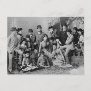 Cartão Postal Família Tsarina Alexandra Hesse Inglaterra Rússia 