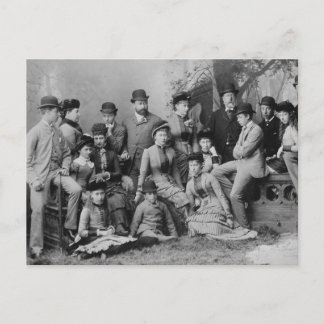 Cartão Postal Família Tsarina Alexandra Hesse Inglaterra Rússia 