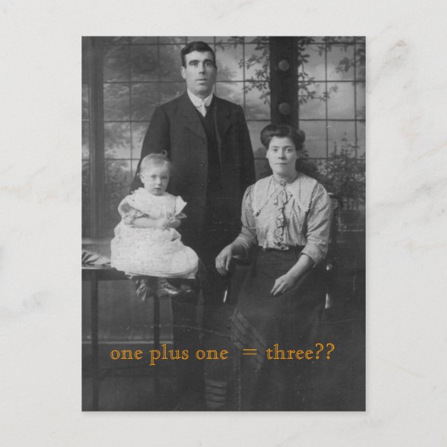 Cartão Postal Família Vintage (Frente)