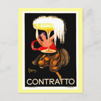 Cartão Postal Familiar Leonetto Cappiello Champagne Italiano