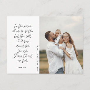 Cartão Postal Familiar Religioso de Natal, Foto de Família Crist