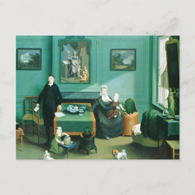 Cartão Postal Family Group, c.1810 (Frente)