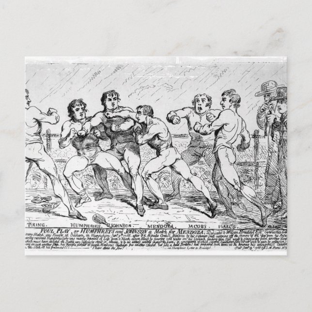 Cartão Postal Famosa batalha entre R.Humphreys e D. (Frente)