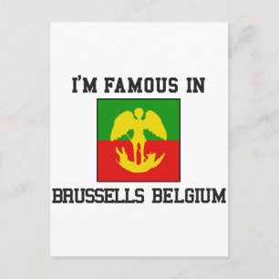 Cartão Postal famosa Bruxelas Bélgica