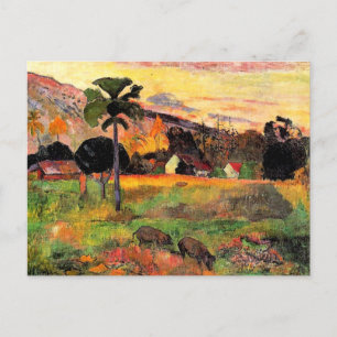 Cartão Postal Famosa pintura de Paul Gauguin, Venha Aqui
