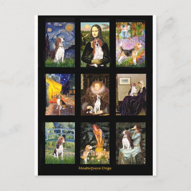 Cartão Postal Famoso Beagle Art Comp 1 (Frente)