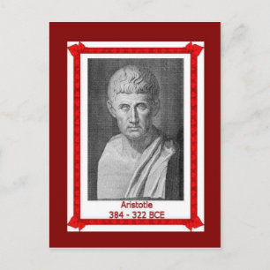 Cartão Postal Famous pessoas, Aristóteles 384-322 BCE