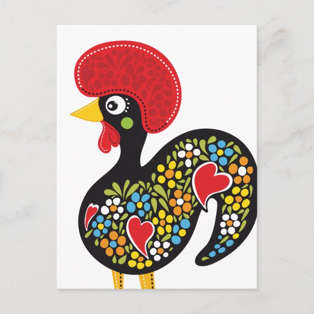 Cartão Postal Famous Rooster of Barcelos Portugal Nr. 07 (Frente)