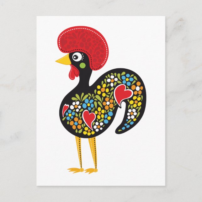 Cartão Postal Famous Rooster of Barcelos Portugal Nr. 07 (Frente)
