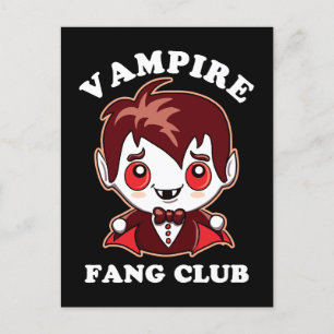 Cartão Postal Fang Club Canhões Engraçados E Vampiros Bonitos