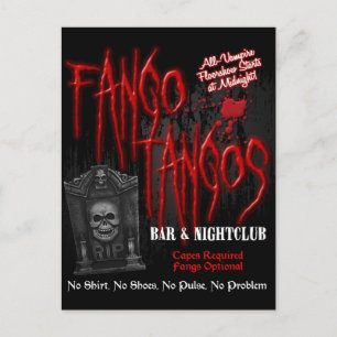 Cartão Postal Fango Tangos Vampire Nightclub