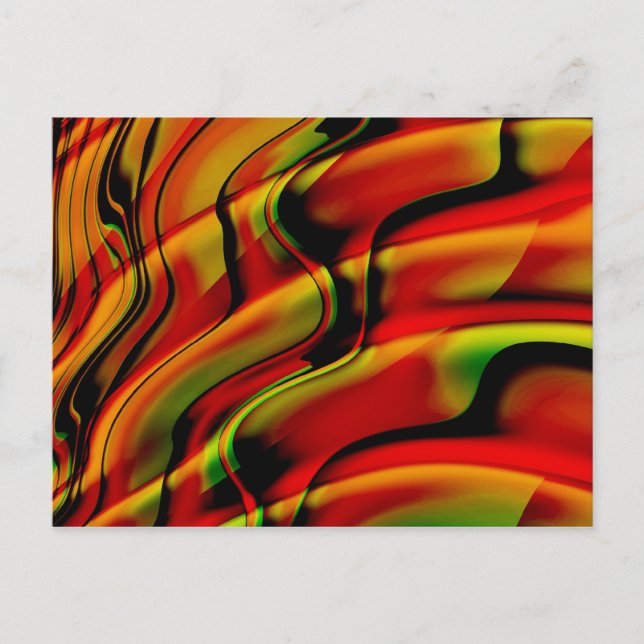 Cartão Postal Fantasia Com Vermelho (Frente)