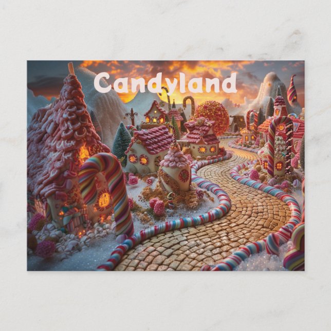 Cartão Postal Fantasia da Candyland (Frente)