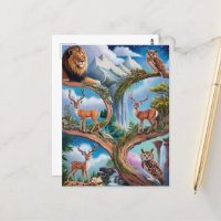 Fantasia da Vida Selvagem Whimsical Intrai Miniatu