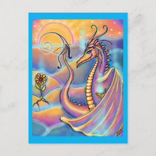 Cartão Postal Fantasia de Dragão por Renee L. Lavoie