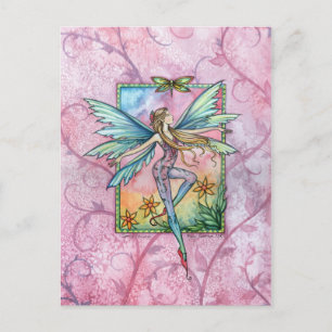 Cartão Postal Fantasia de Fada da Jubilation da Primavera Arte