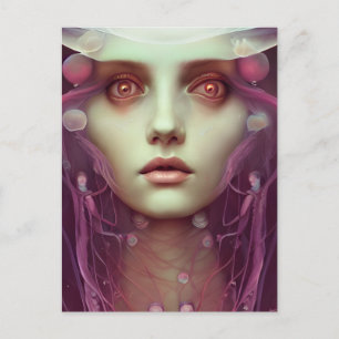 Cartão Postal Fantasia de Mulher-Gato