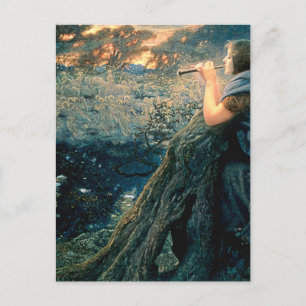 Cartão Postal “Fantasia do Crepúsculo” por Edward Robert Hughes