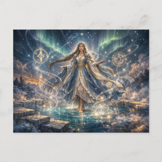 Cartão Postal Fantasia Feiticeira Celestial (Frente)