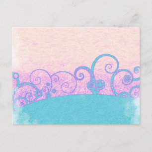 cartão postal fantasia grunge pastel