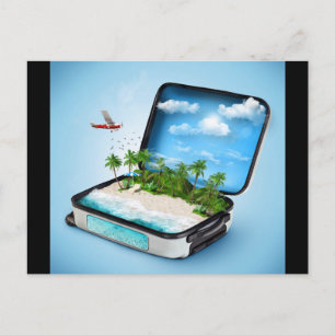 Cartão Postal fantasia viagem