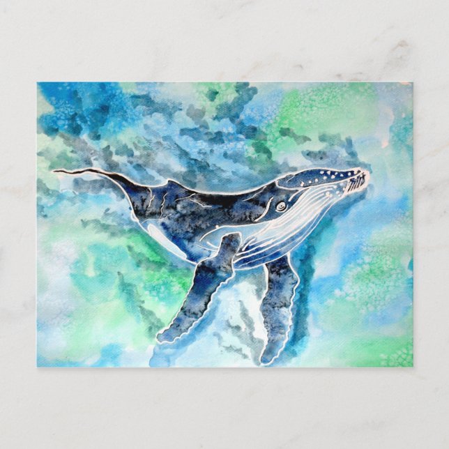 Cartão Postal Fantasma da Baleia Jubarte (Frente)