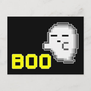 CARTÃO POSTAL FANTASMA DE HALLOWEEN - BUU
