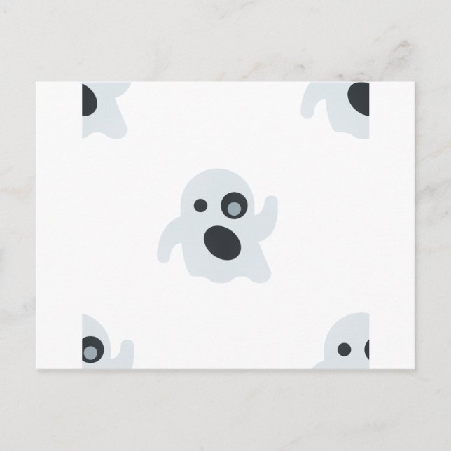 Cartão Postal fantasma emoji (Frente)